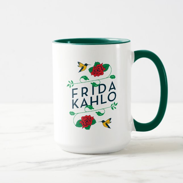 Caneca Tipografia floral de Frida Kahlo | (Direita)