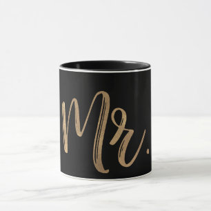 Caneca Tipografia Minimal Moderna Sr. Ouro e Preto