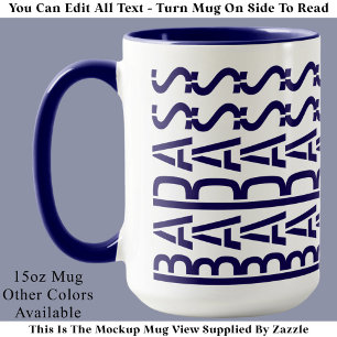 Caneca Tipografia Moderna e Tendência com Mensagem Oculta