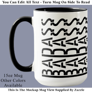 Caneca Tipografia Moderna e Tendência com Mensagem Oculta
