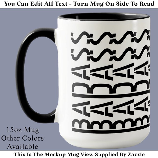Caneca Tipografia Moderna e Tendência com Mensagem Oculta (Criador carregado)