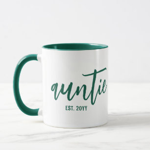Caneca Tipografia Personalizada Tia Est. Moderna Escrita