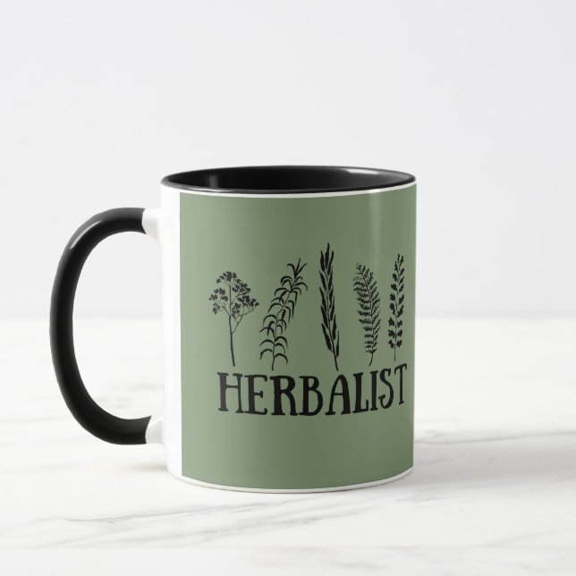 Caneca Tipos de herbais herbalistas (Esquerda)