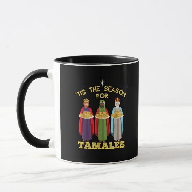 Caneca Tis Season For Tamales Funny Mexican Christmas (Esquerda)