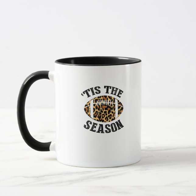 Caneca Tis The Season Leopard Football Season Game Day (Esquerda)