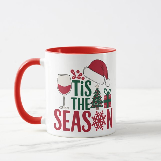 Caneca ’Tis the Season – Wine & Christmas (Esquerda)