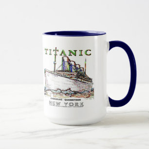 Caneca Titanic Neon (branco): Cozinha:Canecas