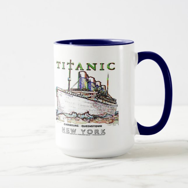 Caneca Titanic Neon (branco): Cozinha:Canecas (Direita)