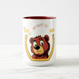 Caneca Título Abelha ou Não Ser Urso - Humor de Shakespea
