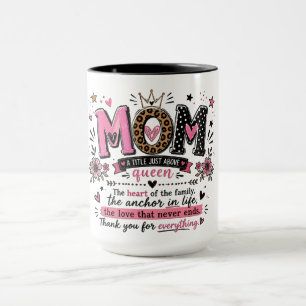 Caneca Título de Mãe Inspiradora Acima da Rainha
