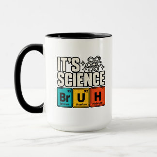 Caneca Título: É Ciência Química Divertida Tabela Periódi