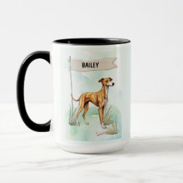 Caneca Título:
Galgo Aquarela Cachorro Personalizado