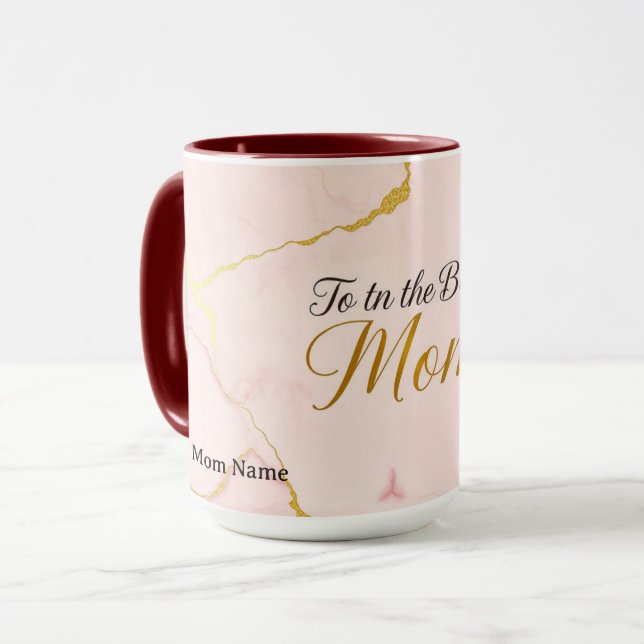 Caneca To The Best Mom | Elegance In A Mug (Frente Esquerda)
