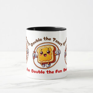 Caneca Toast Sandwich Peanut Button Cartoon Jump Rope