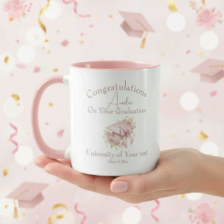Caneca Toca de formatura feminina Coquette personalizada