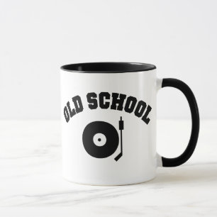 Caneca Tocador de Discos de DJ Old School
