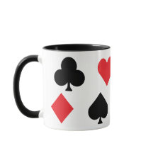 Tocando Cartões - Símbolos em Vermelho e Negro