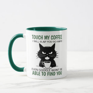 Caneca Tocar No Meu Café Eu Vou Vomitar Tão Duro