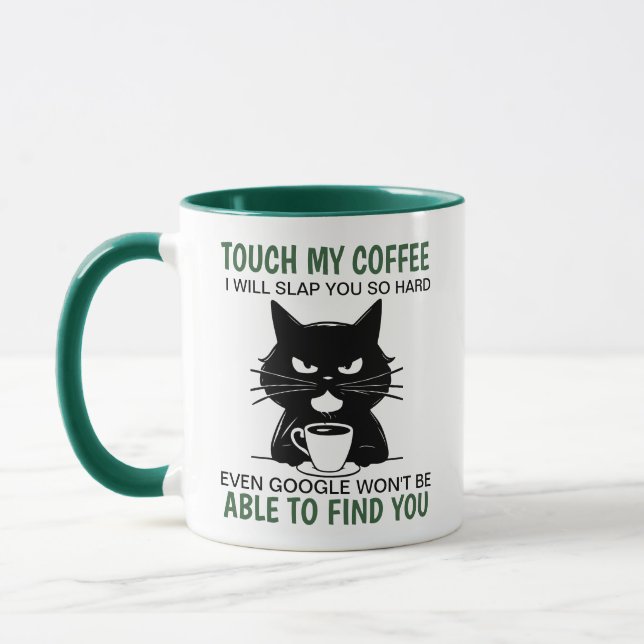 Caneca Tocar No Meu Café Eu Vou Vomitar Tão Duro (Esquerda)