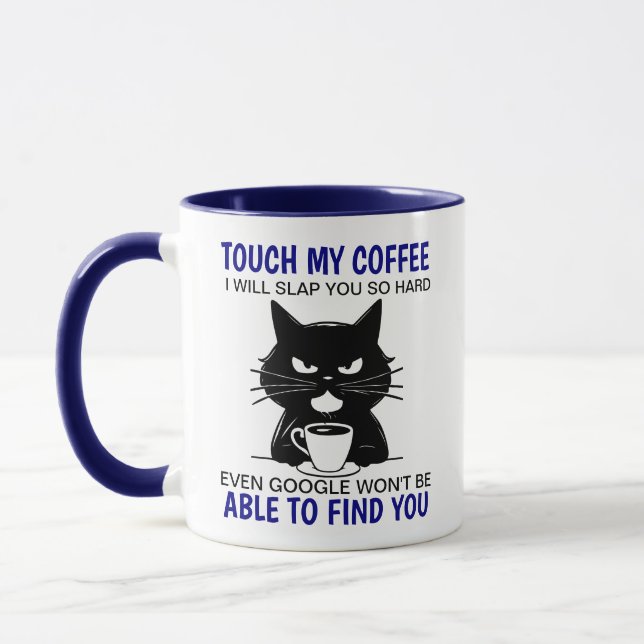 Caneca Tocar No Meu Café Eu Vou Vomitar Tão Duro (Esquerda)