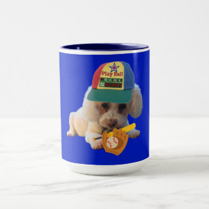 Caneca Tocar Poodle Duas Tons De Café