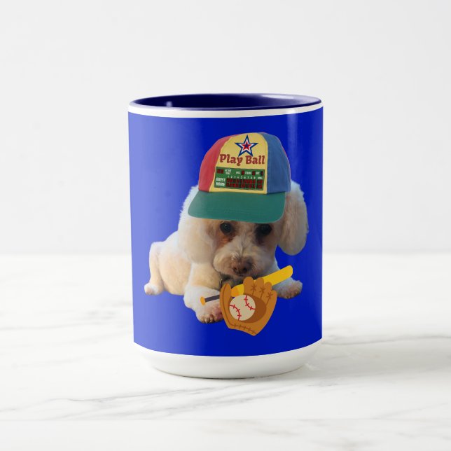 Caneca Tocar Poodle Duas Tons De Café (Centro)