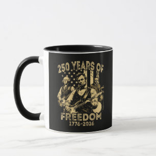 Caneca Tocar violão 4 de julho 250º aniversário
