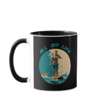 Toda a minha vida é surfar no conselho de pá sup