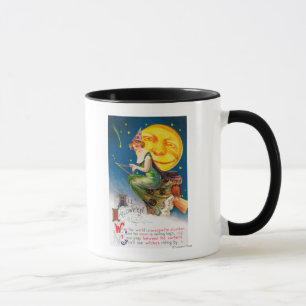 Caneca Toda Bruxa de Halloween numa Lua Cheia