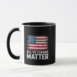 Caneca Toda Matéria Veterana Americana 4 De Julho Patriót