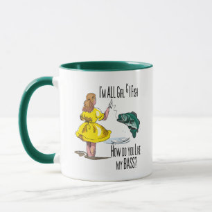 Caneca Todas as camisas da pesca da menina