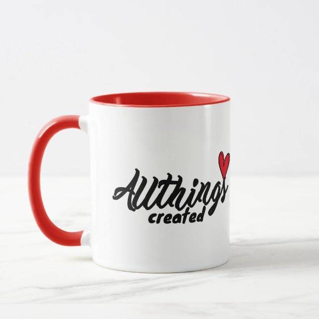 Caneca Todas as Coisas Criadas Com Coração (Esquerda)