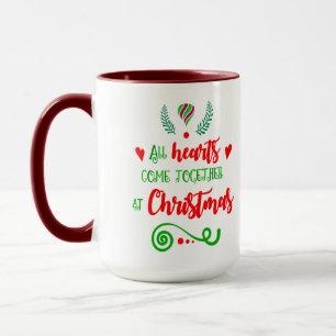 Caneca Todos Os Corações Se Juntam No Natal, ZSG