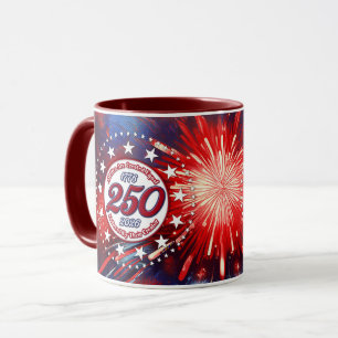 Caneca Todos os Homens São Criados Fogos de Artifício Grá
