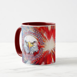 Caneca Todos os Homens São Criados Iguais Águia Vermelha
