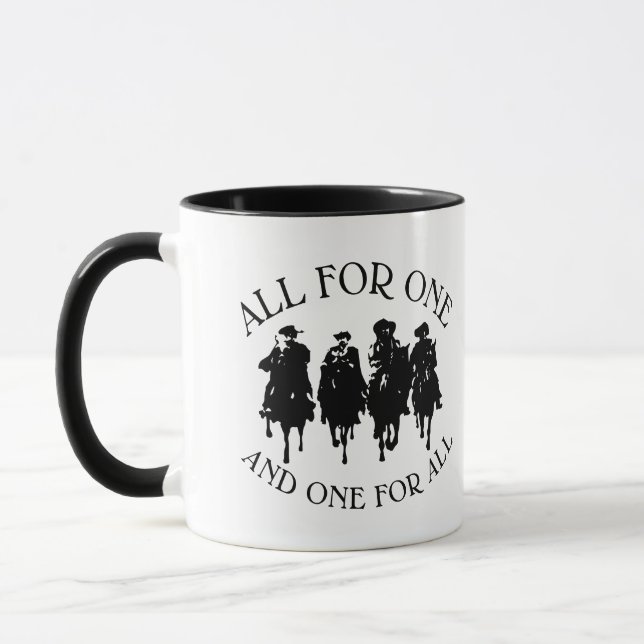 CANECA TODOS POR TRÊS MUSKETEERS DUMAS (Esquerda)