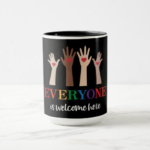 Caneca Todos São Bem-Vindos Aqui Professor De Idaho