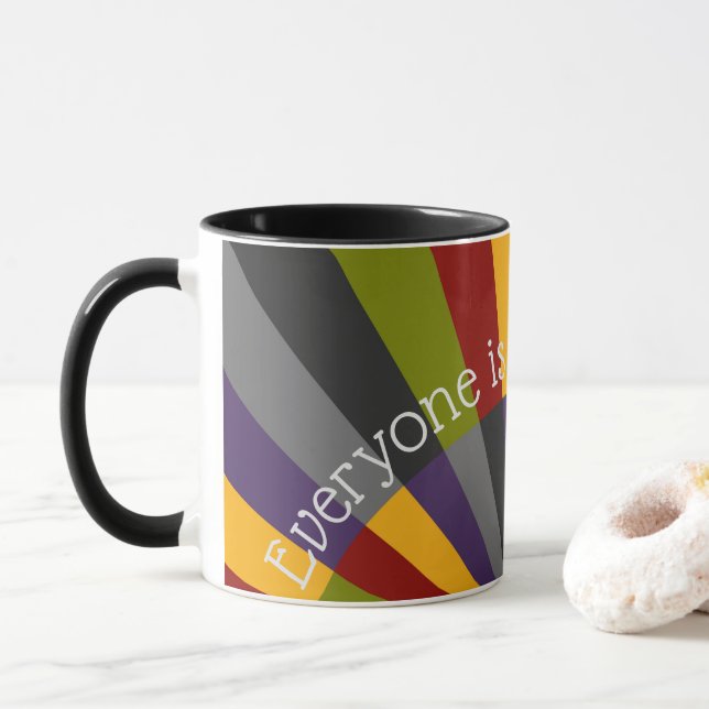 Caneca Todos são bem-vindos aqui Sunrise Sunset Mug (Com Donut)