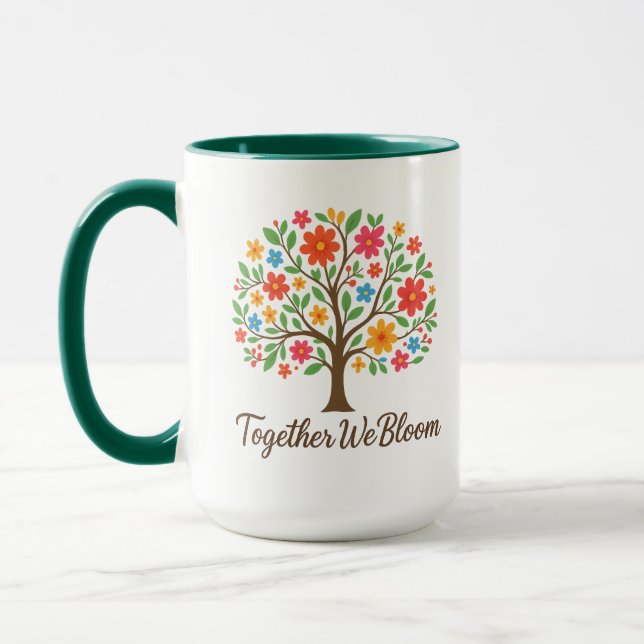 Caneca Together We Bloom Floral Mug (Esquerda)