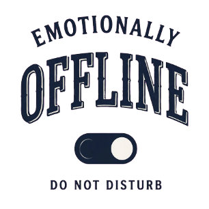 Caneca Toggle de Desligar Emocionalmente Divertido 