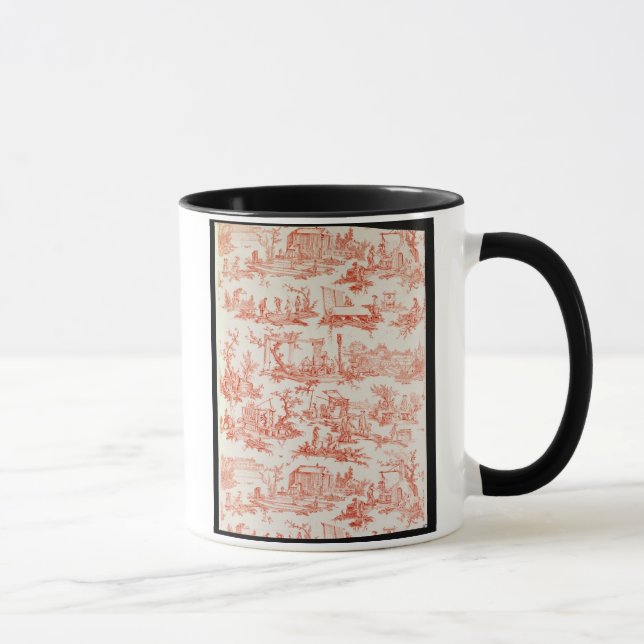 Caneca Toile de Jouy, ilustrando os processos de manuf (Direita)