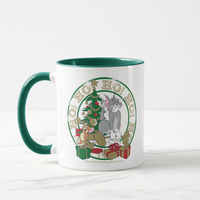 Caneca Tom e Jerry Abrindo Presentes (Esquerda)