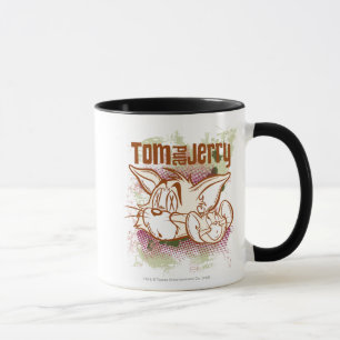 Caneca Tom e Jerry Brown e verde