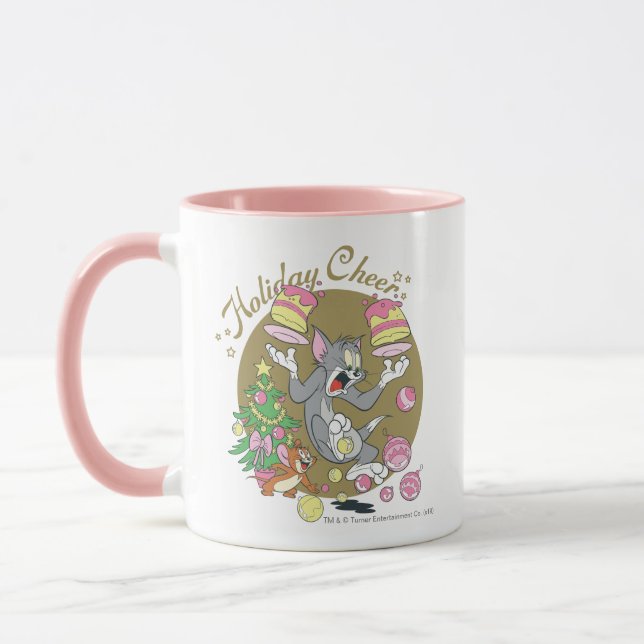 Caneca Tom e Jerry Holiday Cheer (Esquerda)