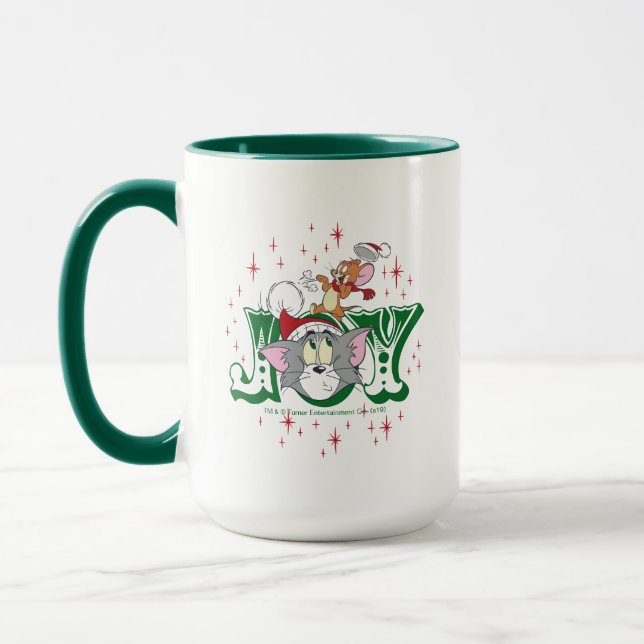Caneca Tom e Jerry Holiday Joy (Esquerda)