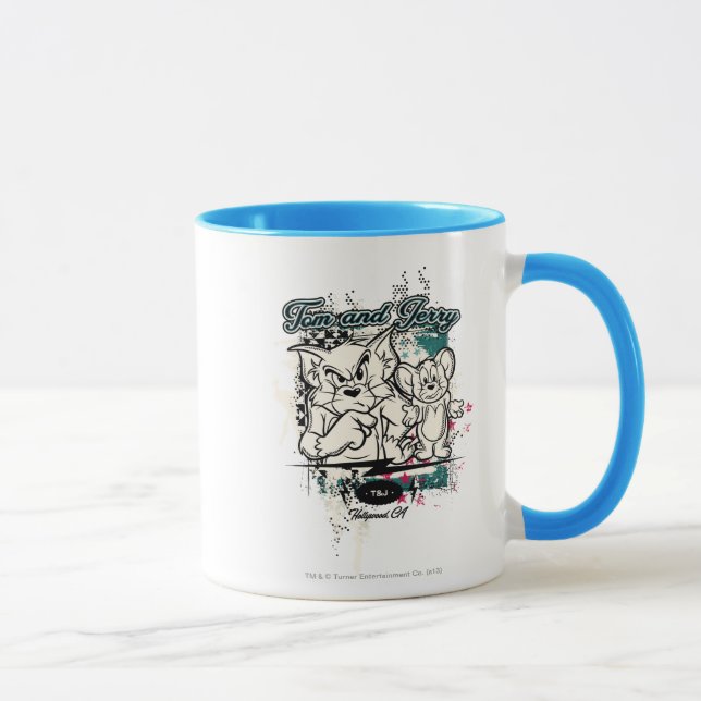 Caneca Tom e Jerry Hollywood CA (Direita)
