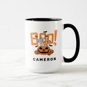 Caneca Tom & Jerry   Boo Feliz Halloween