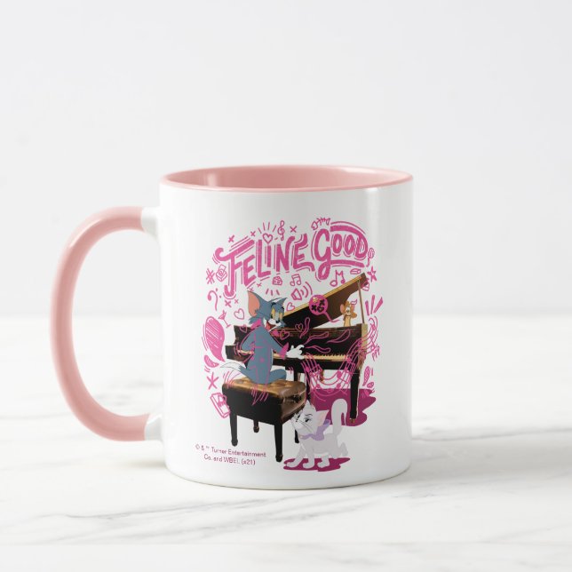 Caneca Tom & Jerry Tocam Piano - Felino Bom (Esquerda)