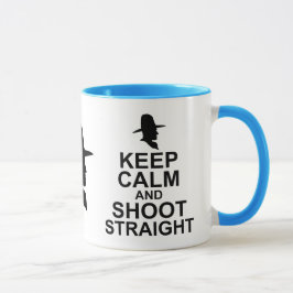 Caneca Tom Mix Fique Calmo e atire no Hetero
