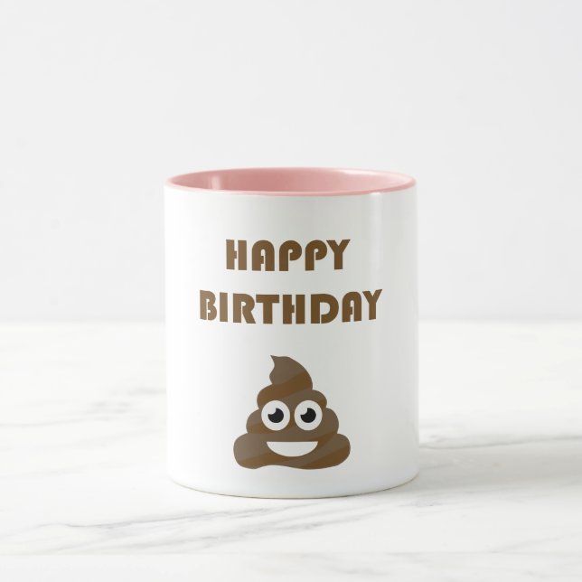 Caneca Tombadilho feliz bonito engraçado Emoji da festa (Centro)